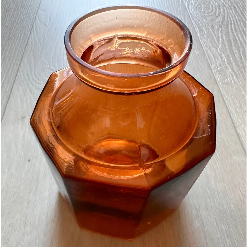 Hearth & Hand Magnolia Amber Fall Autumn Glass Bottle Vase - Small 🍁🍂